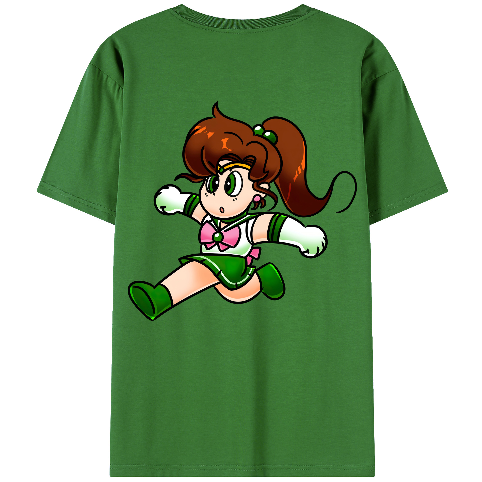 （画像用） 美少女戦士セーラームーン 木野 まこと きの まこと Sailor Moon Kino Makoto （セーラージュピター；Sailor Jupiter） レディース半袖Tシャツ(バックプリント)